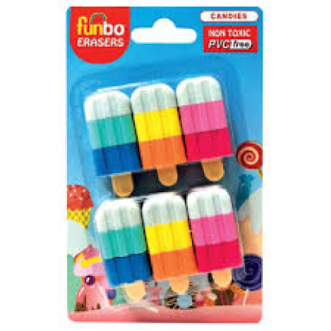 Funbo3D Eraser in Blister Pack-Candy FO-ER-CANDY